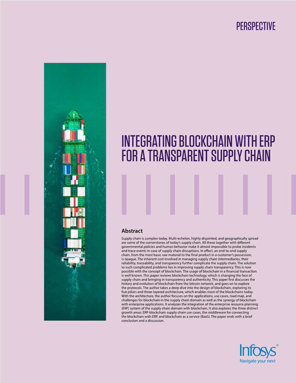 Integrating Blockchain with Erp for a Transparent Supply Chain