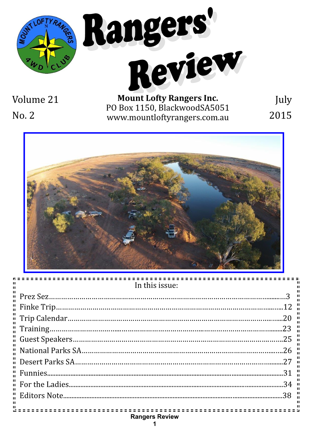 Volume 21 No. 2 July 2015