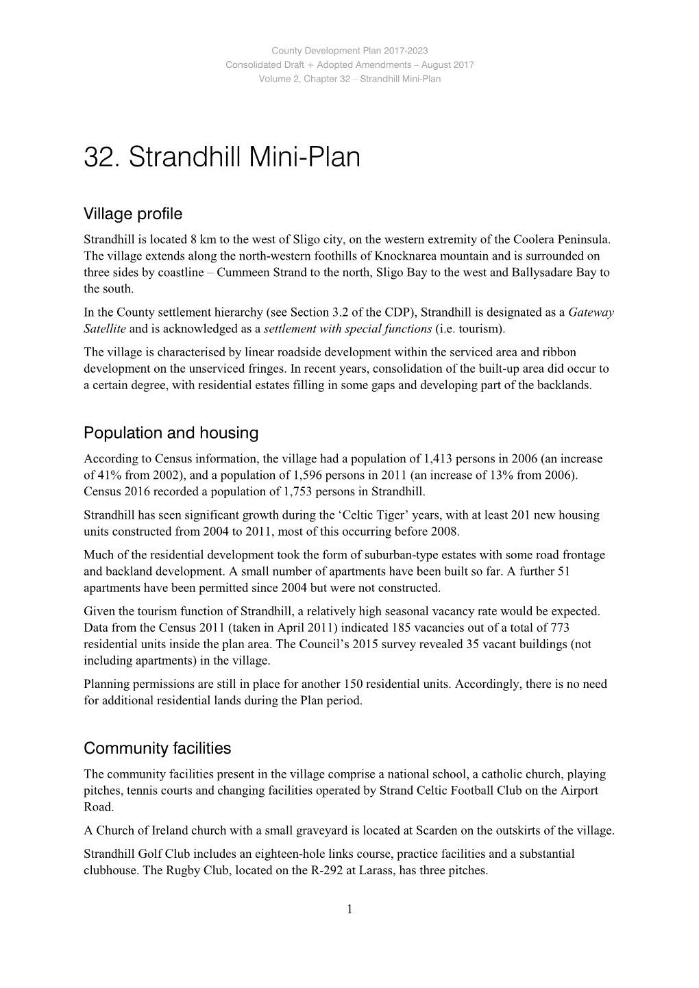 32. Strandhill Mini-Plan