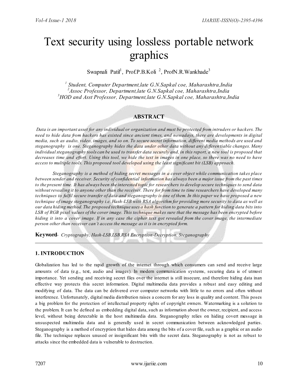 Text Security Using Lossless Portable Network Graphics