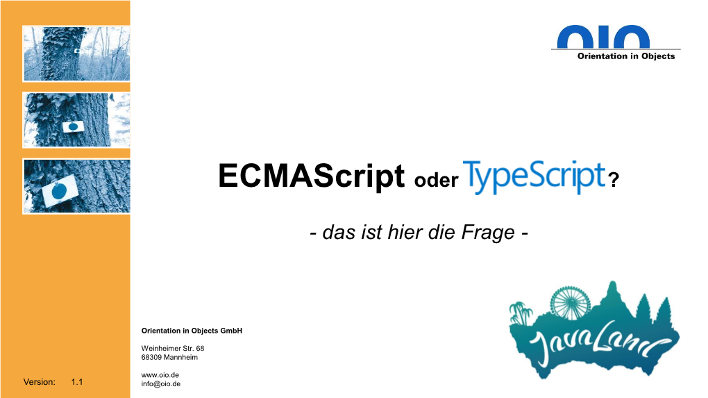 Ecmascript Oder ?