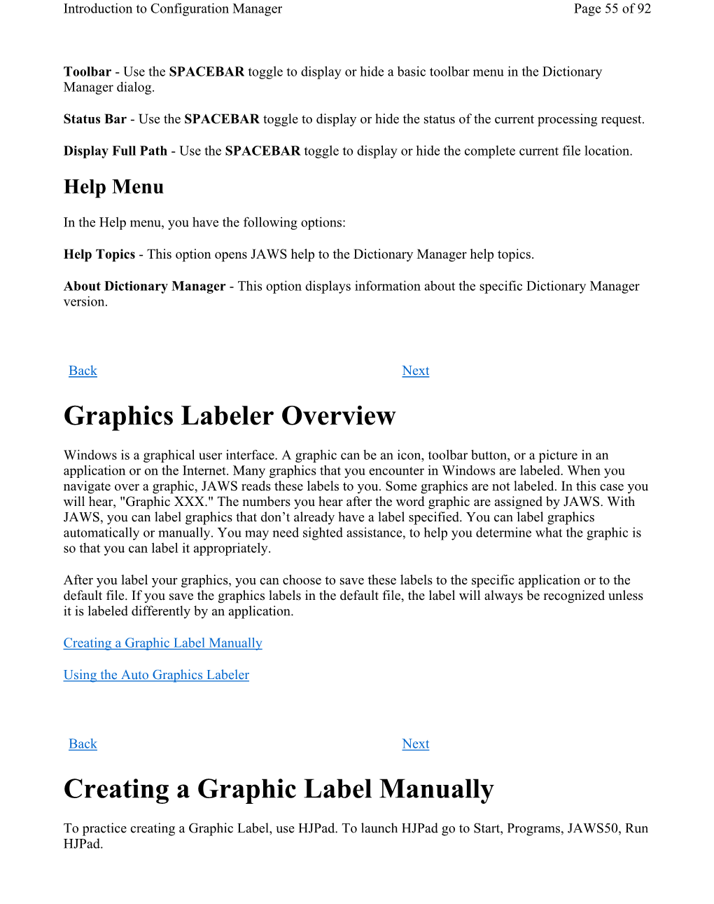 Graphics Labeler Overview Creating a Graphic Label Manually