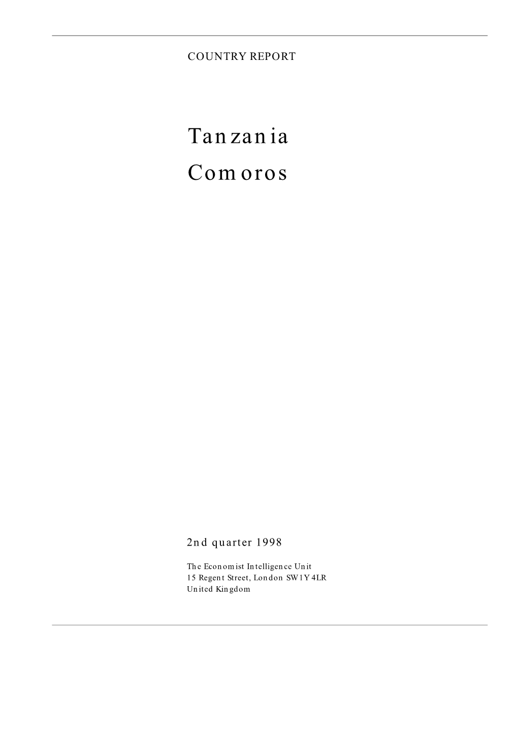 Tanzania Comoros