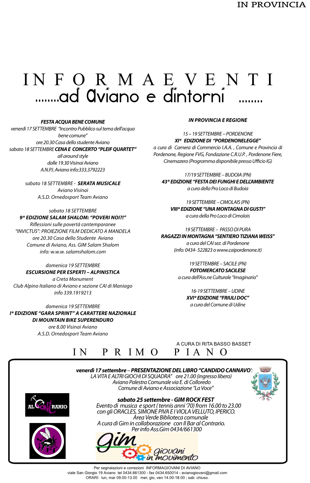 Informaeventi Ad Aviano E Dintorni