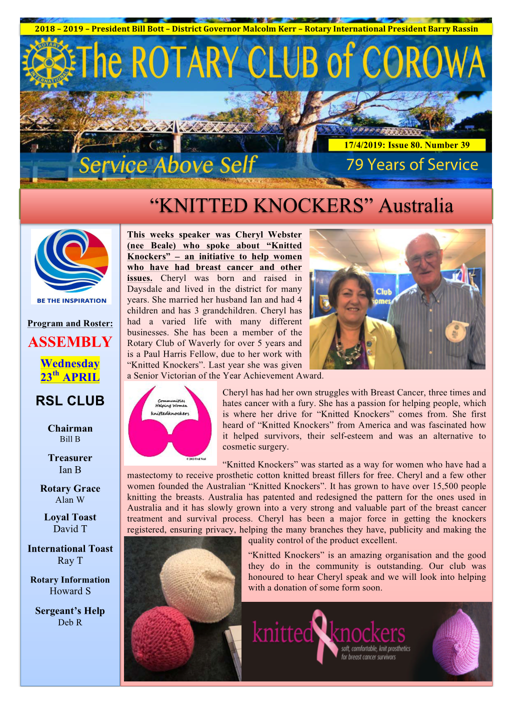 KNITTED KNOCKERS” Australia