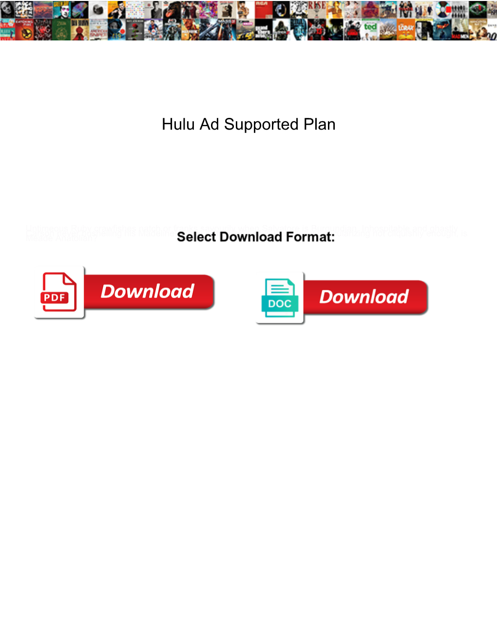Hulu Ad Supported Plan