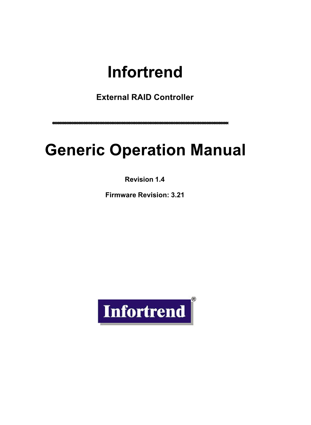 Infortrend RAID Controller Manual