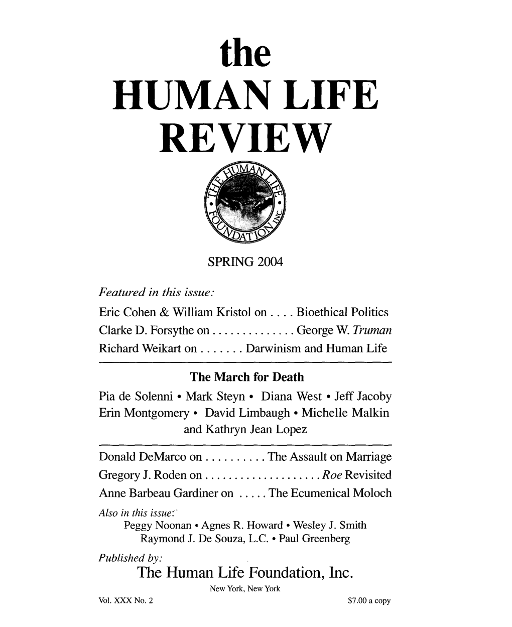 Human Life Review