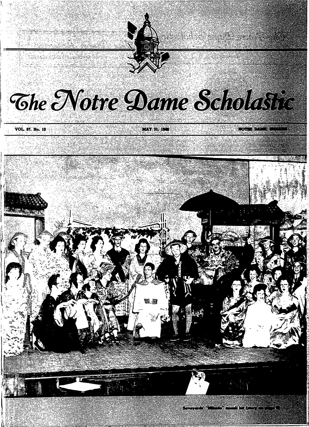 Notre Dame Scholastic, Vol. 87, No. 10