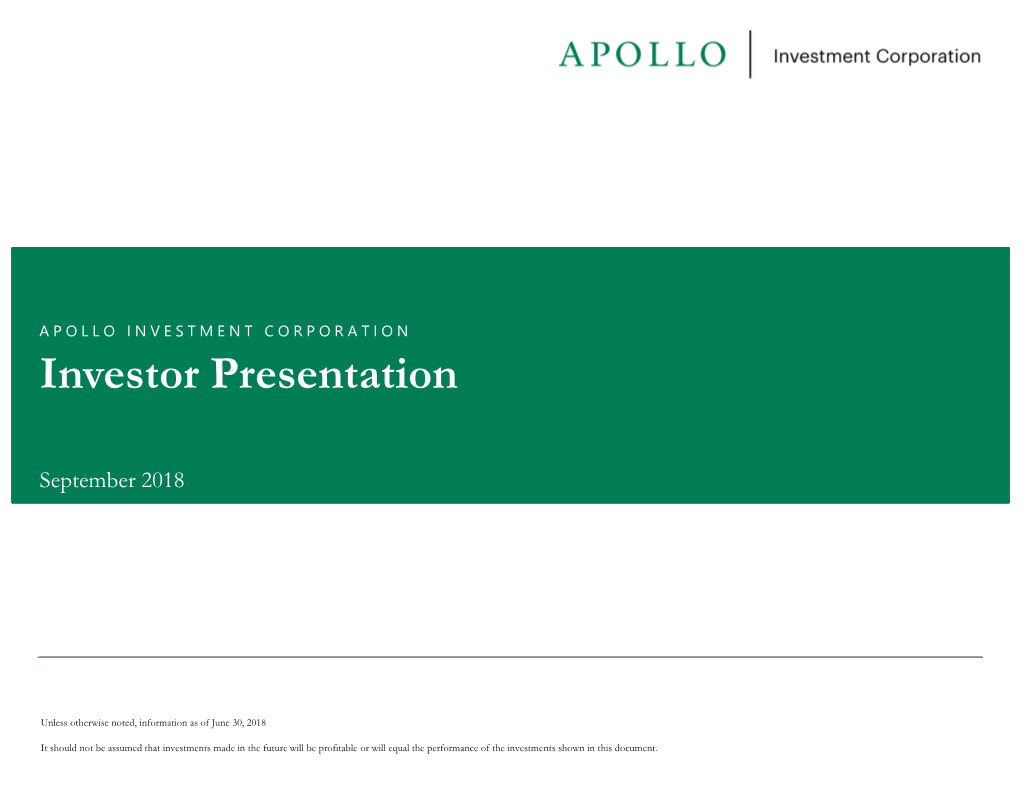 Investor Presentation