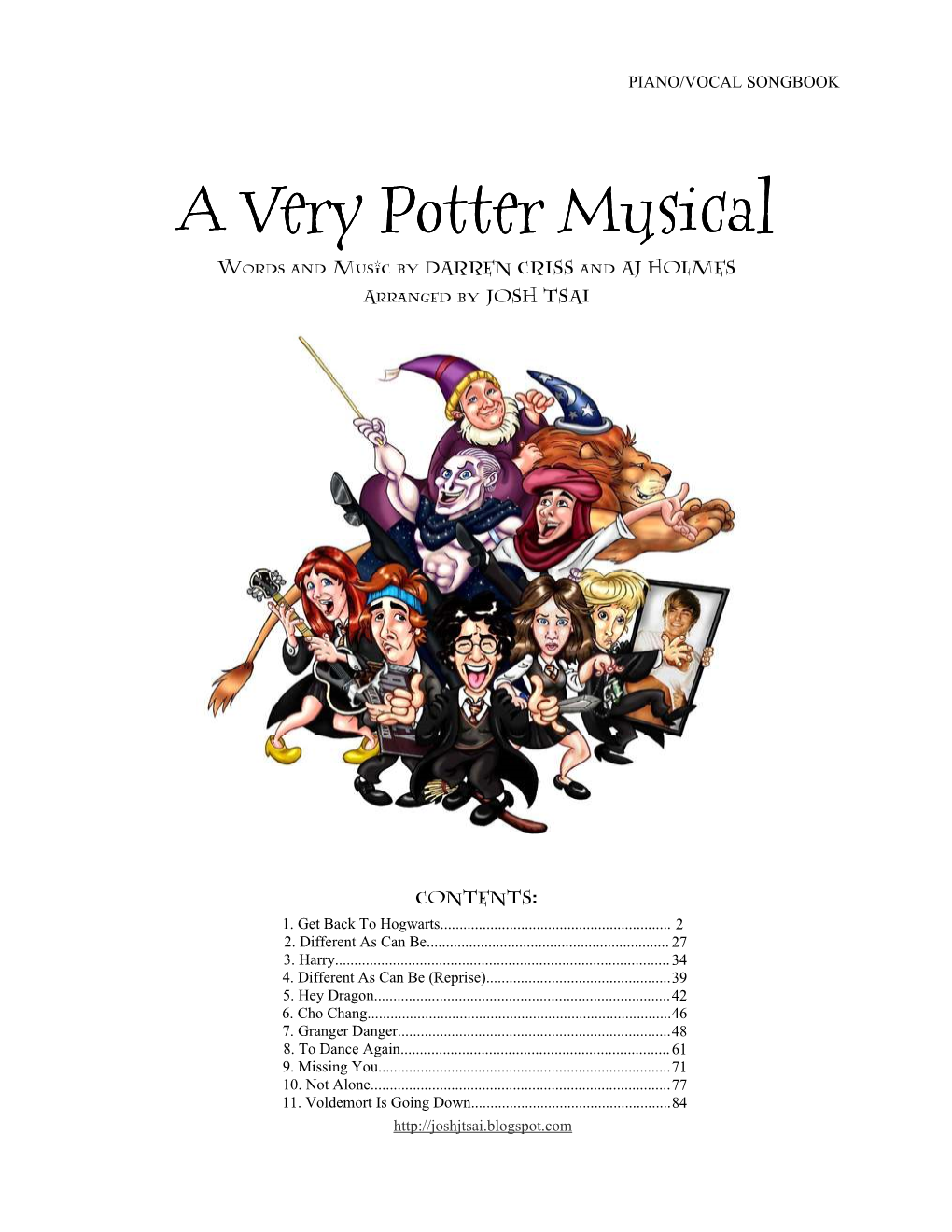 A Very Potter Musical Songbook