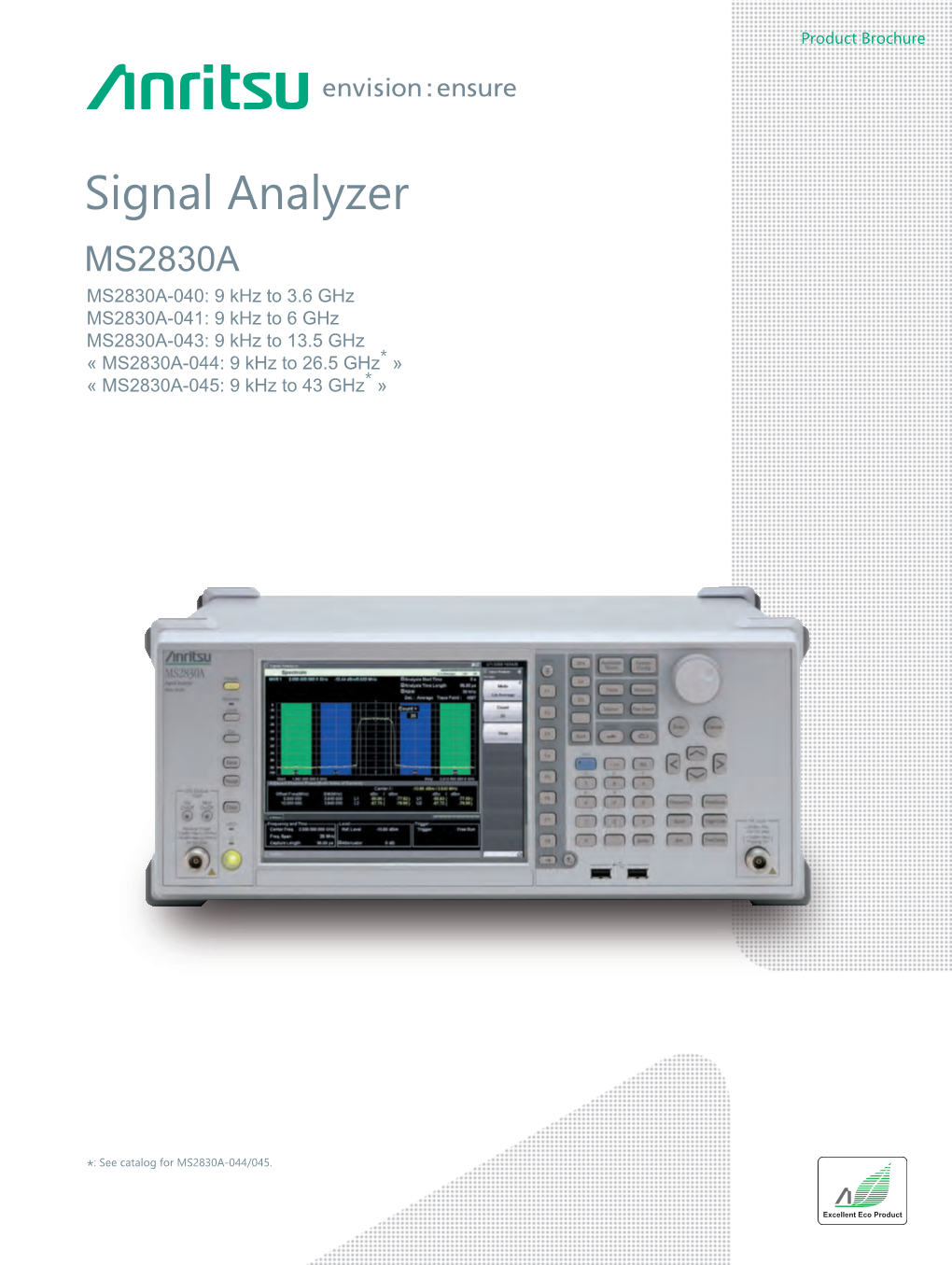 Signal Analyzer MS2830A Brochure