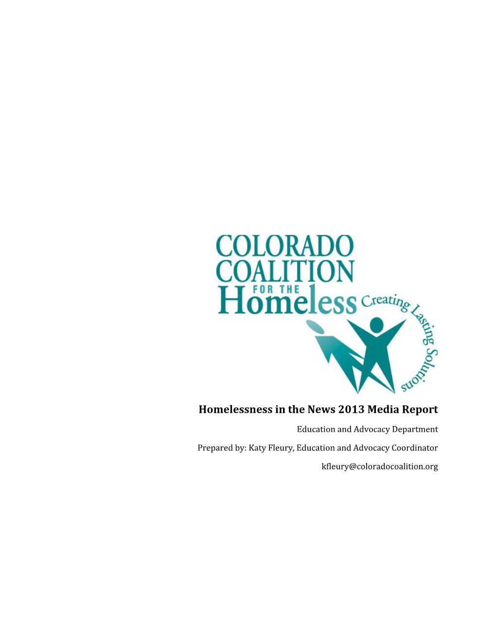 Homelessness in the News 2013 Media Report