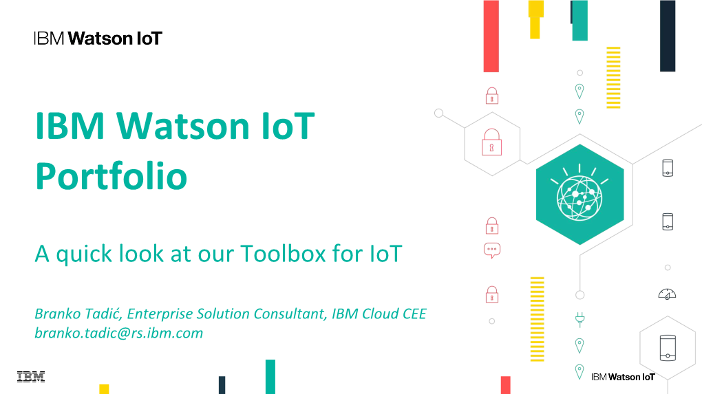 Iot Platform & Solutions IBM Watso