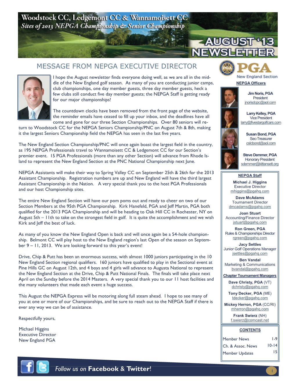 August 2013 Newsletter(Pdf)