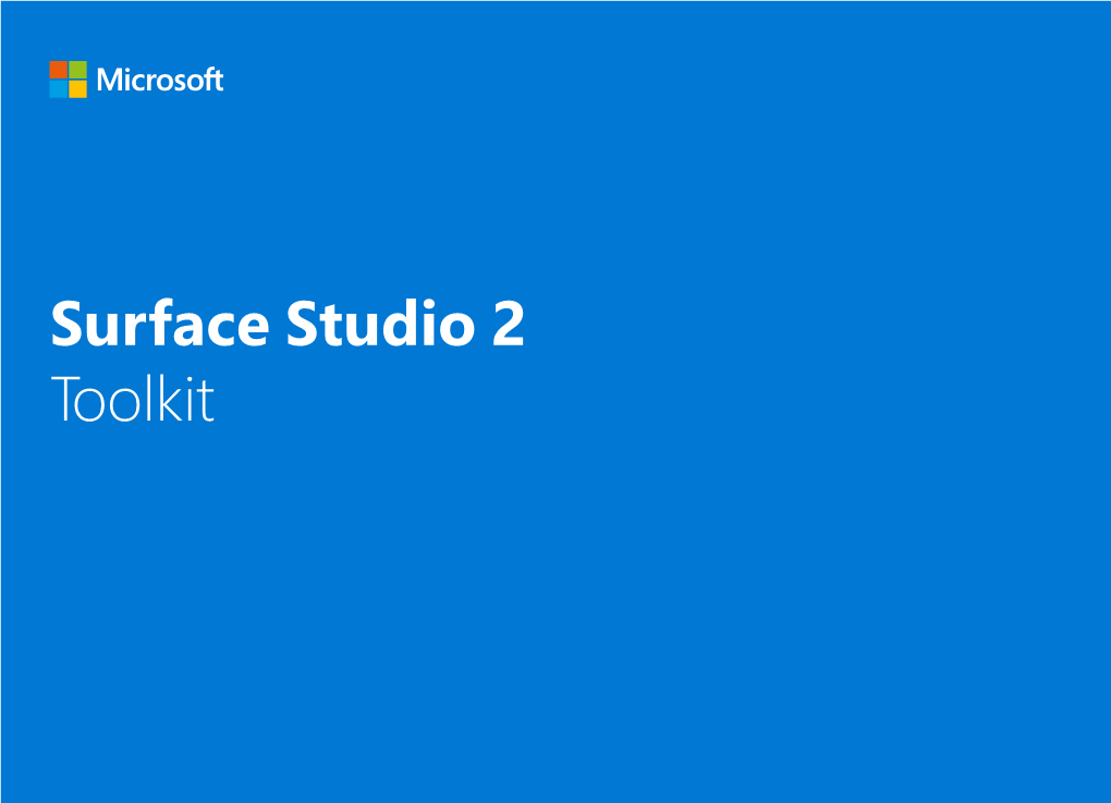 Surface Studio 2 Toolkit Inhoudwindows Surface Book Toolkit Surface Studio 2 Toolkit