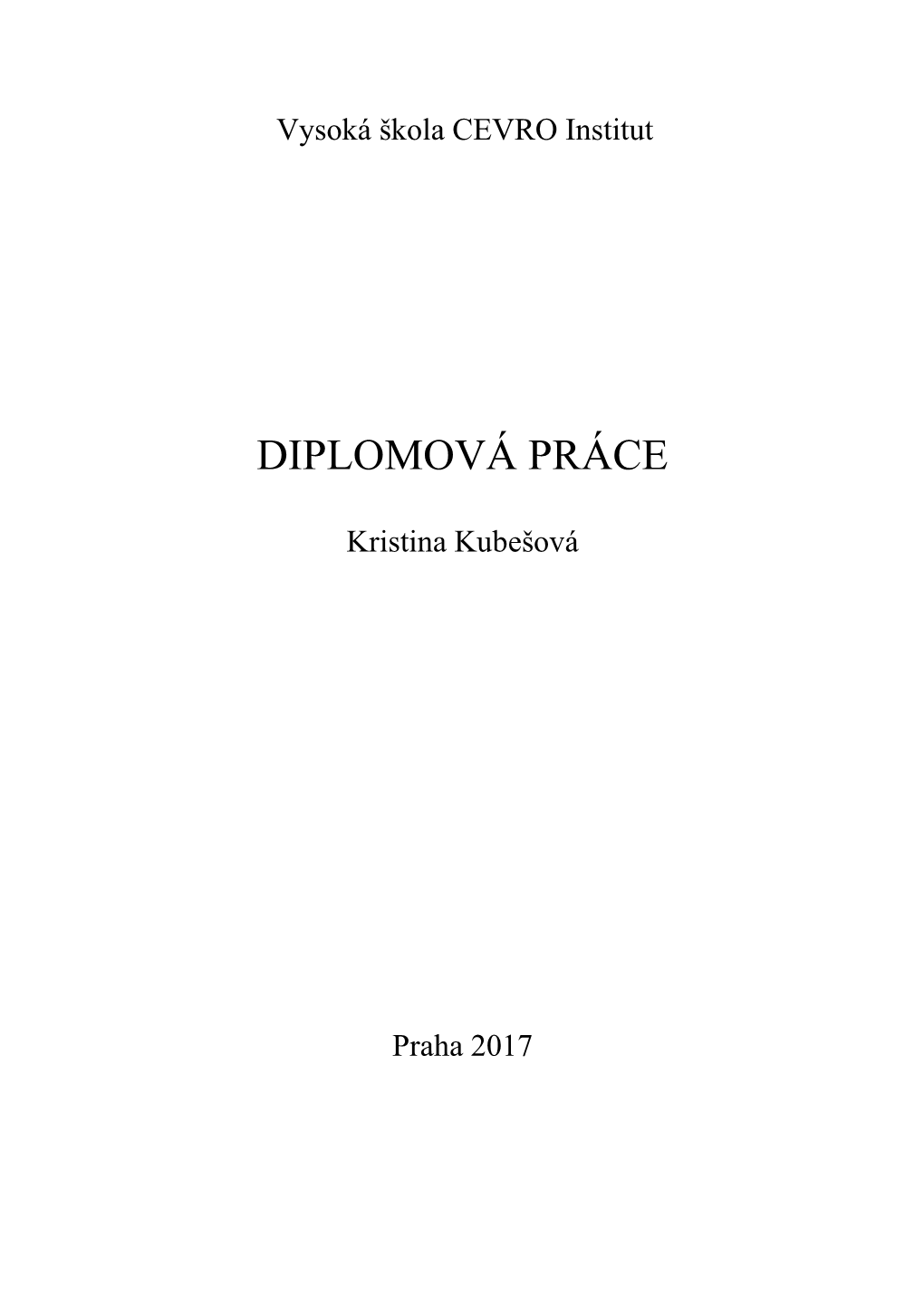 Diplomová Práce