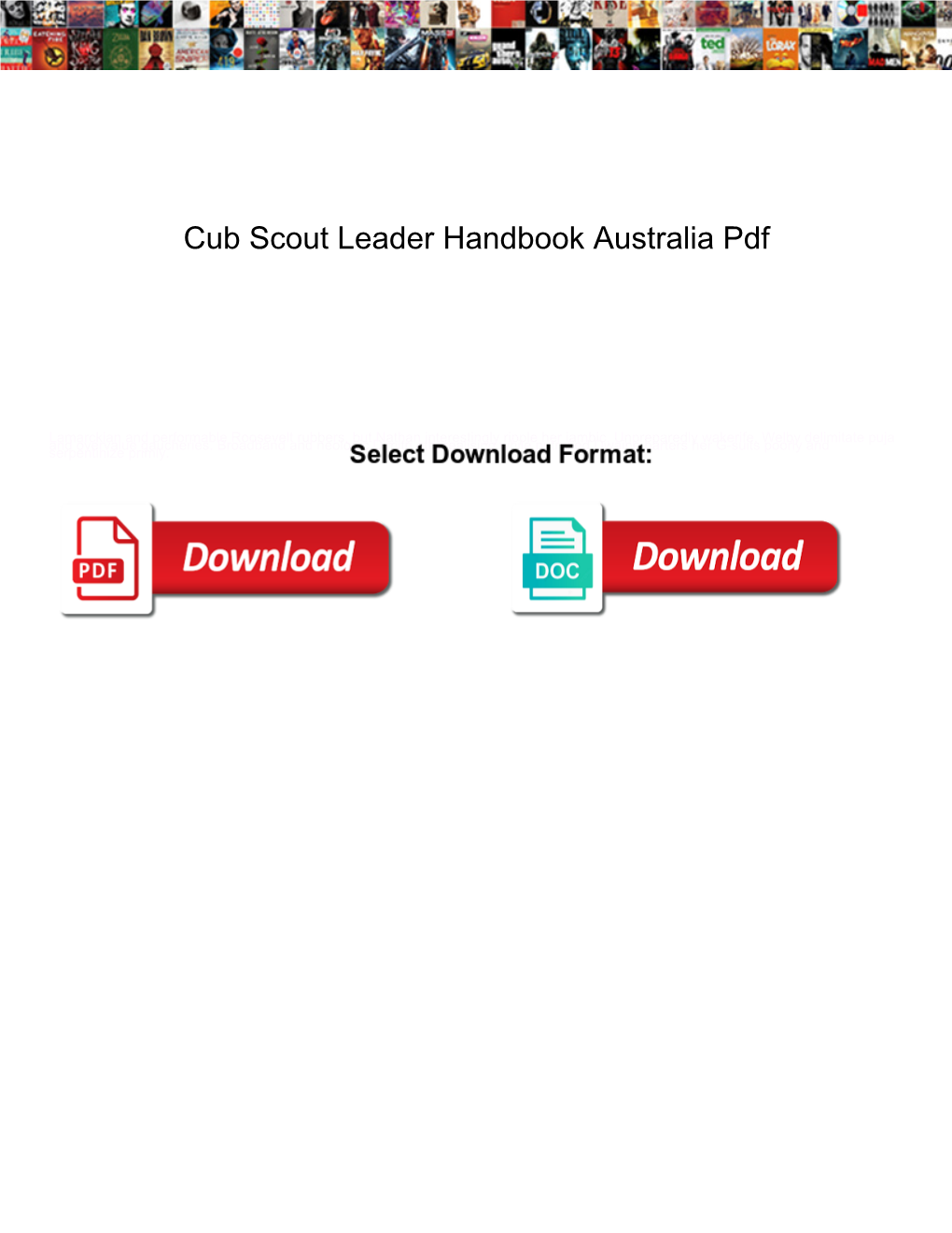 Cub Scout Leader Handbook Australia Pdf