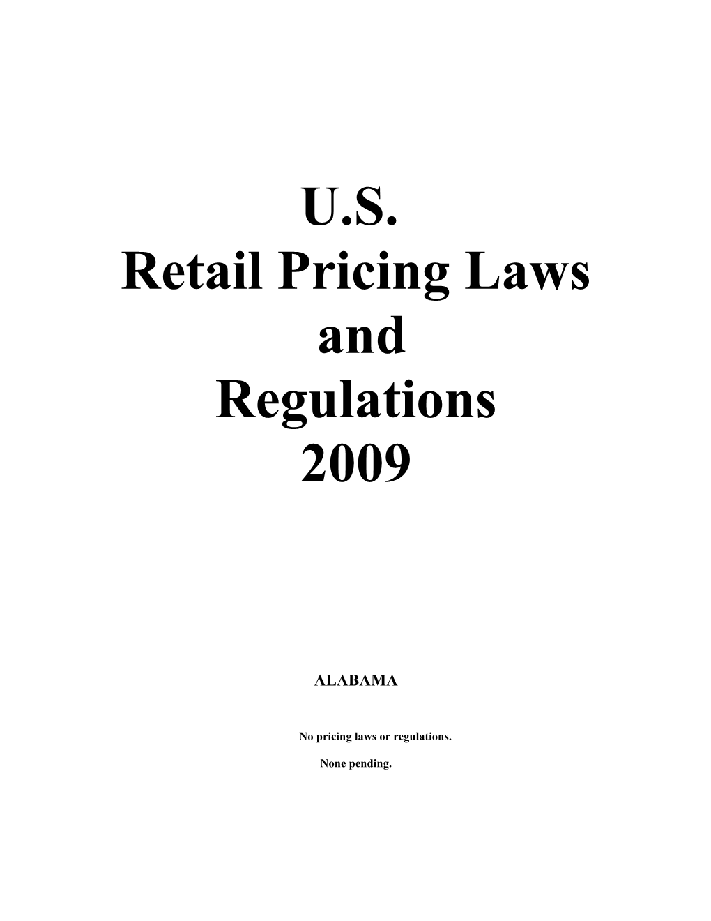 Retail Pricing Laws And