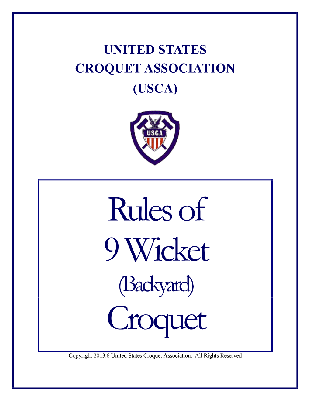 United States Croquet Association (Usca)