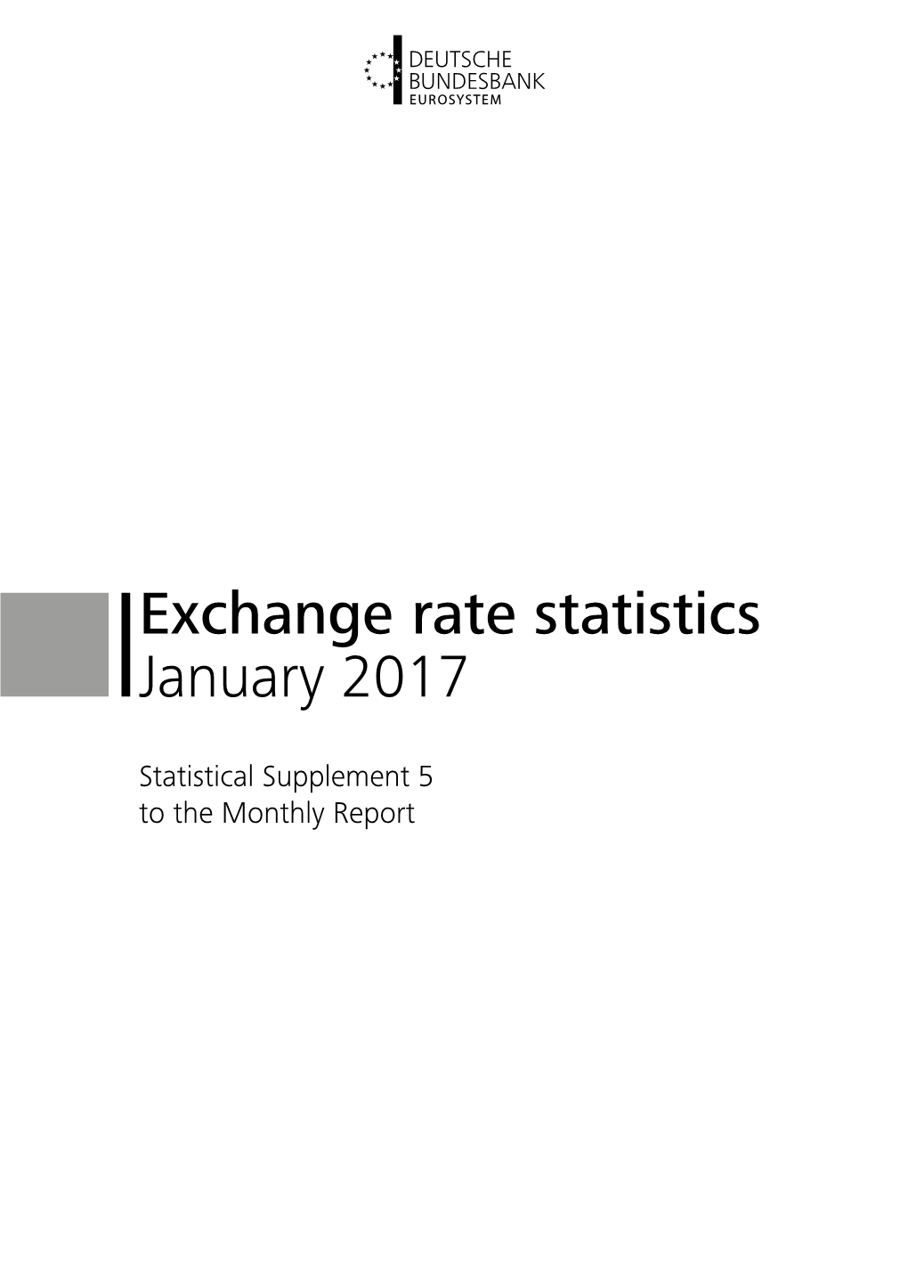 Exchange Rate Statistics January 2017