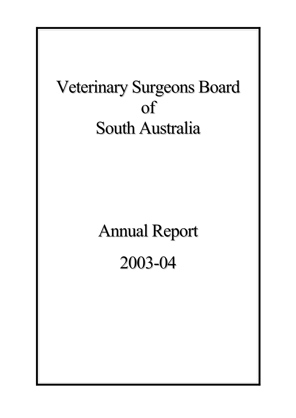 Veterinary Surgeons Board