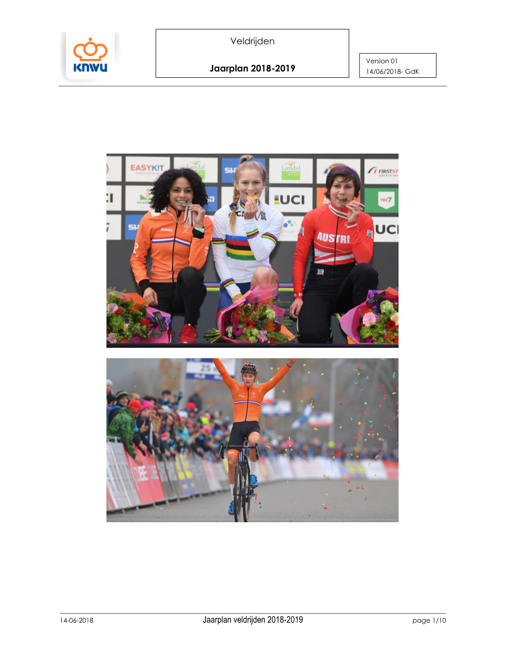 Veldrijden Jaarplan 2018-2019