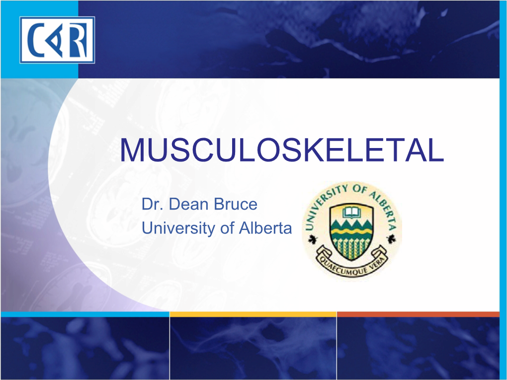 Musculoskeletal