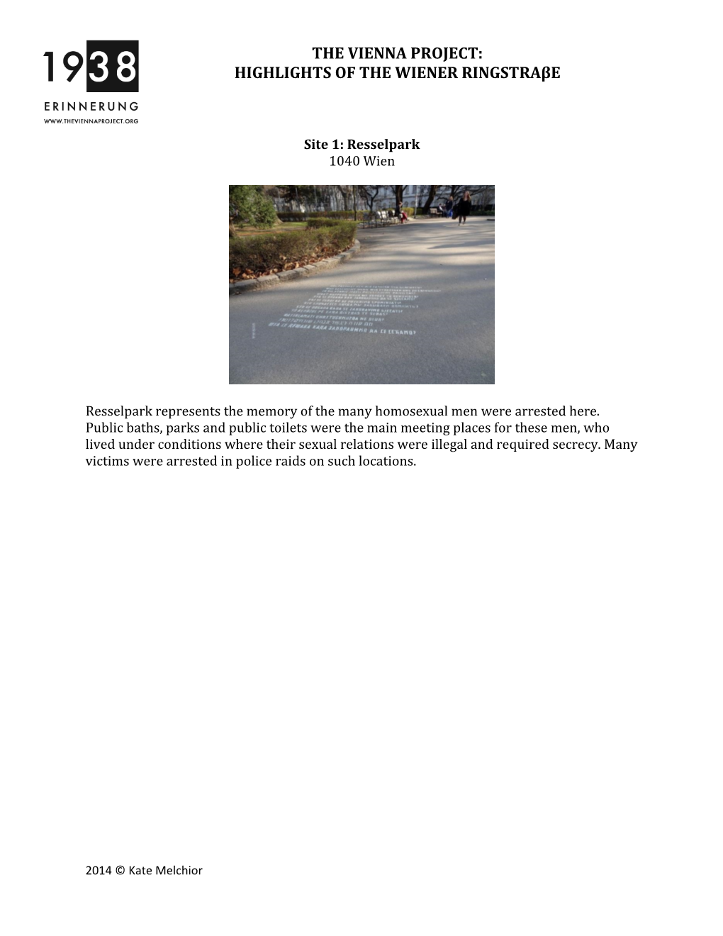 Highlights of the Wiener Ringstrasse–Worksheet