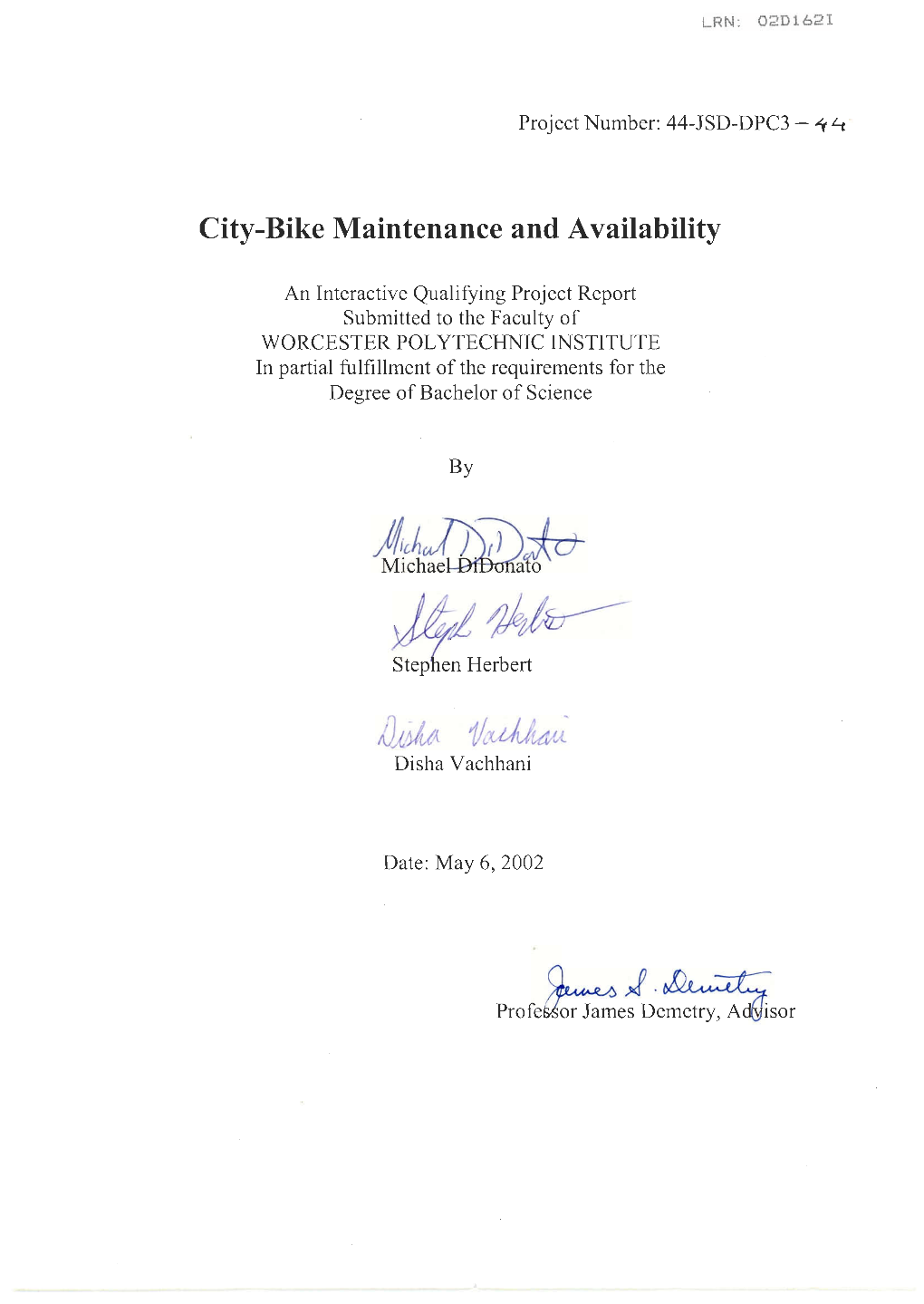 City-Bike Maintenance and Availability