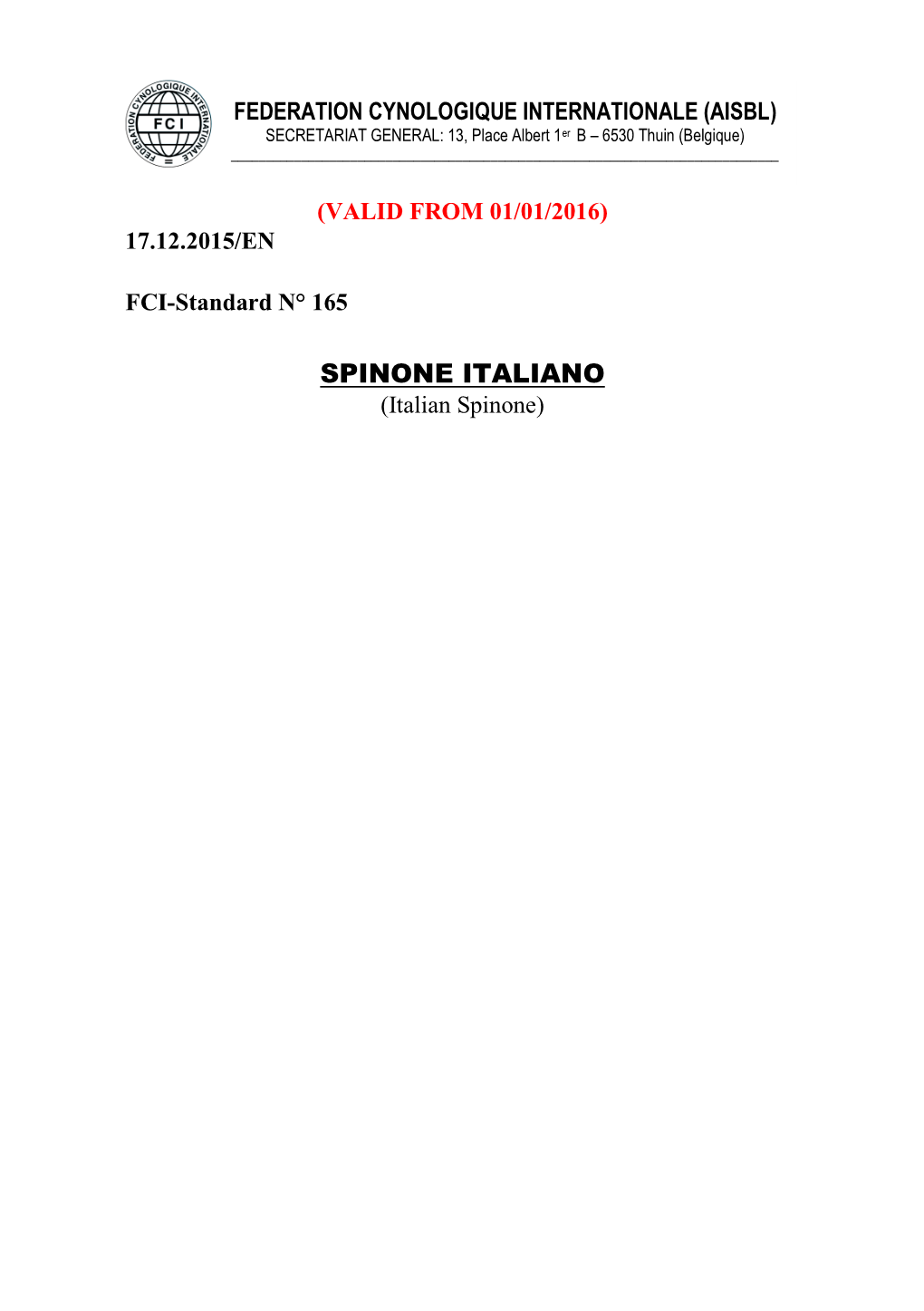 SPINONE ITALIANO (Italian Spinone)