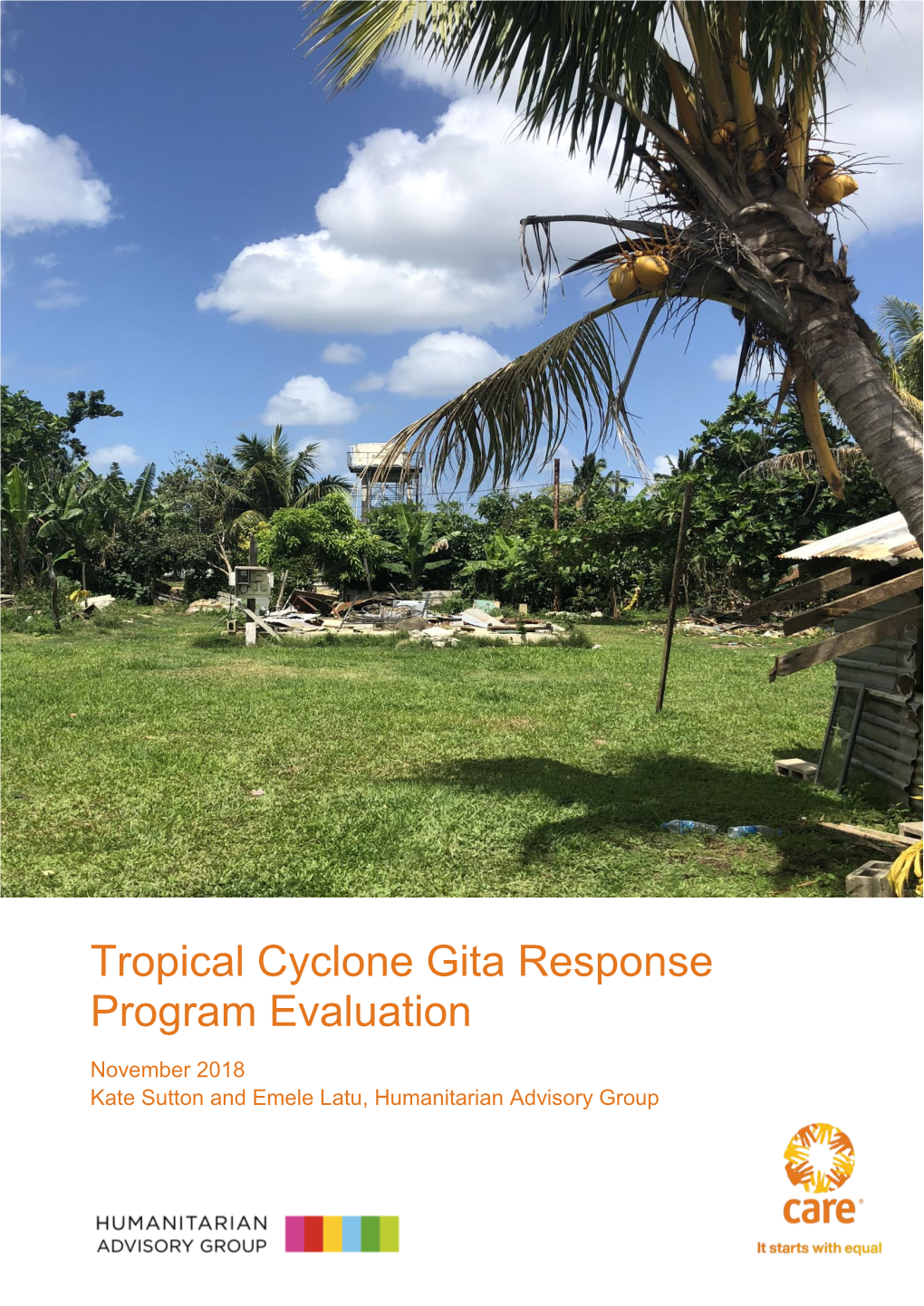 Tropical Cyclone Gita Response Program Evaluation