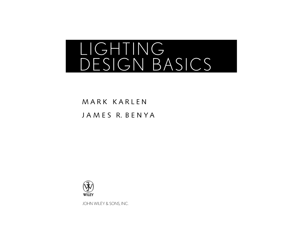 Lighting Design Basics