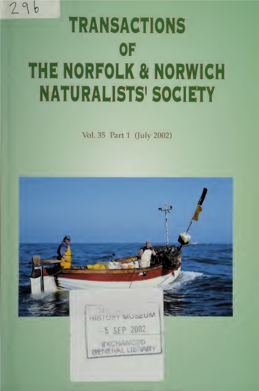 Transactions of the Norfolk and Norwich Naturalists' Society