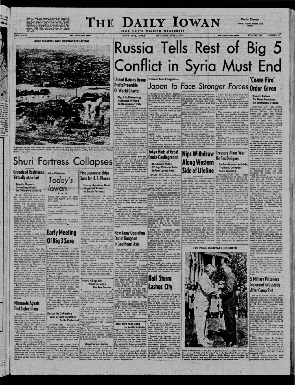 Daily Iowan (Iowa City, Iowa), 1945-06-02