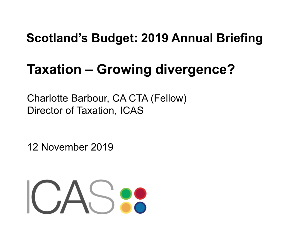 Taxation – Growing Divergence?