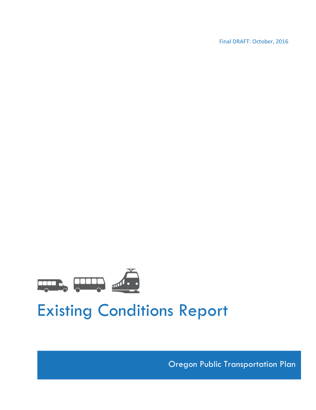 Existing Conditions Report