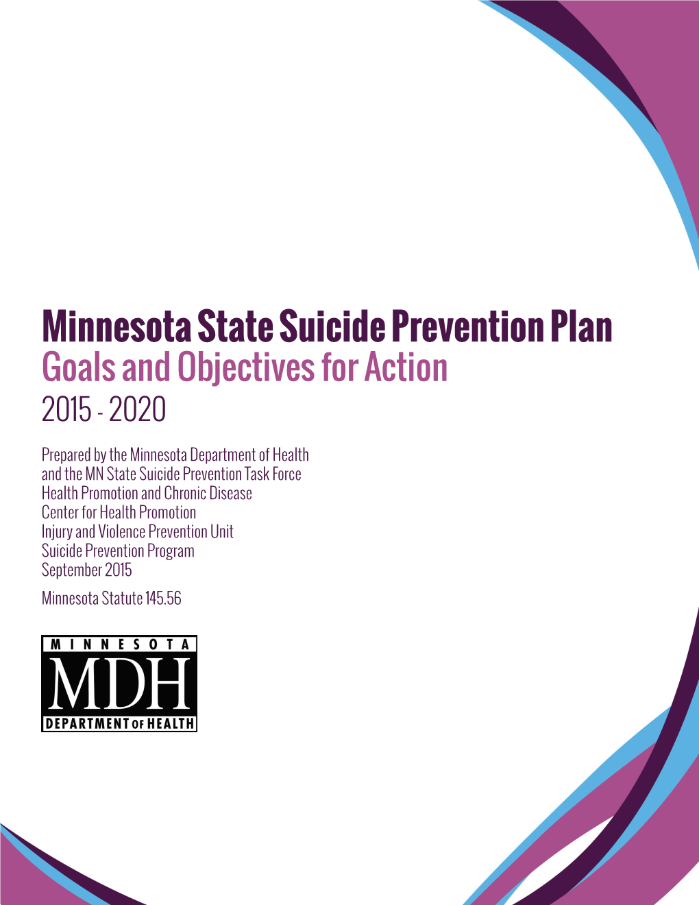 Minnesota State Suicide Prevention Plan 2015