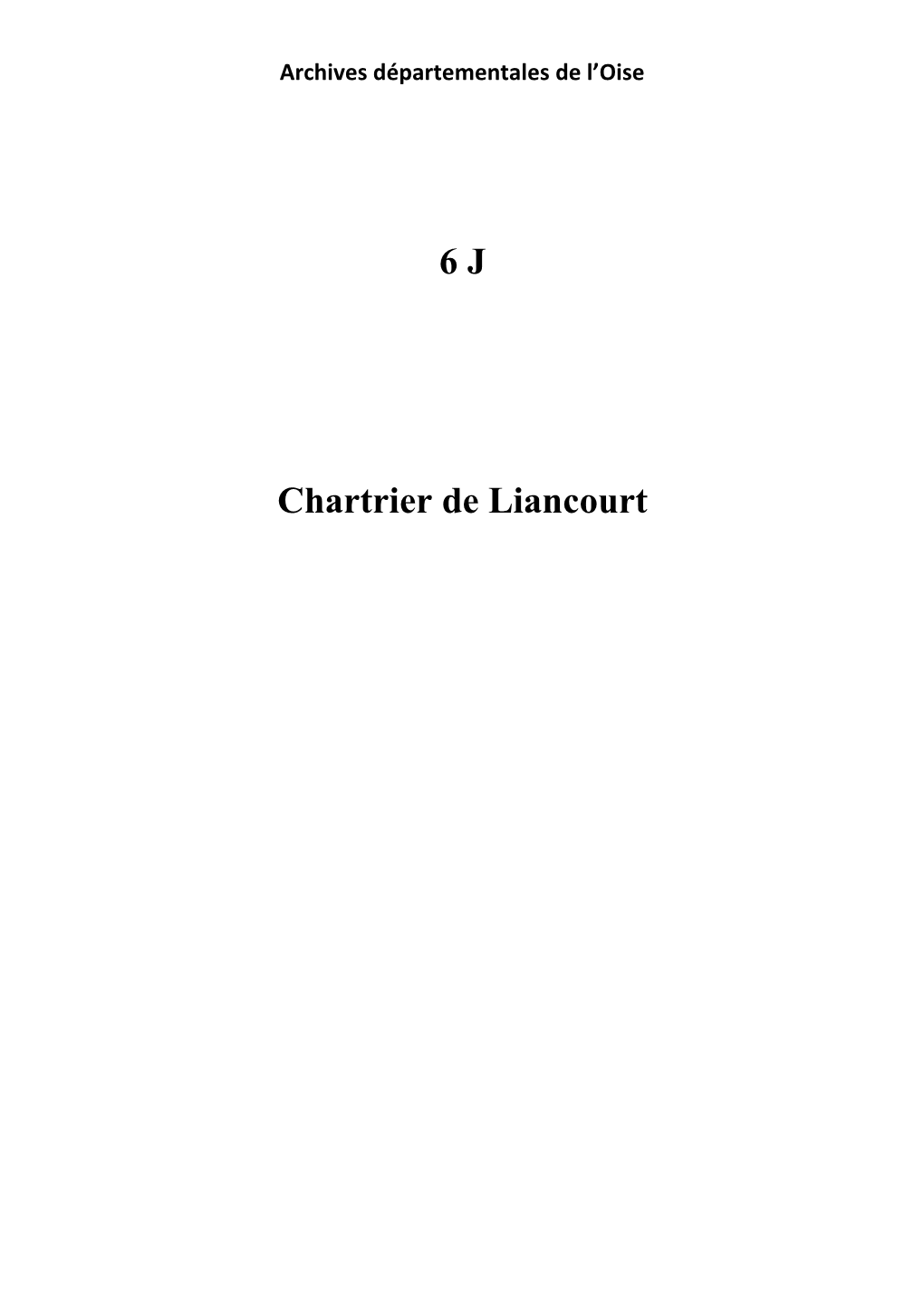 6 J Chartrier De Liancourt