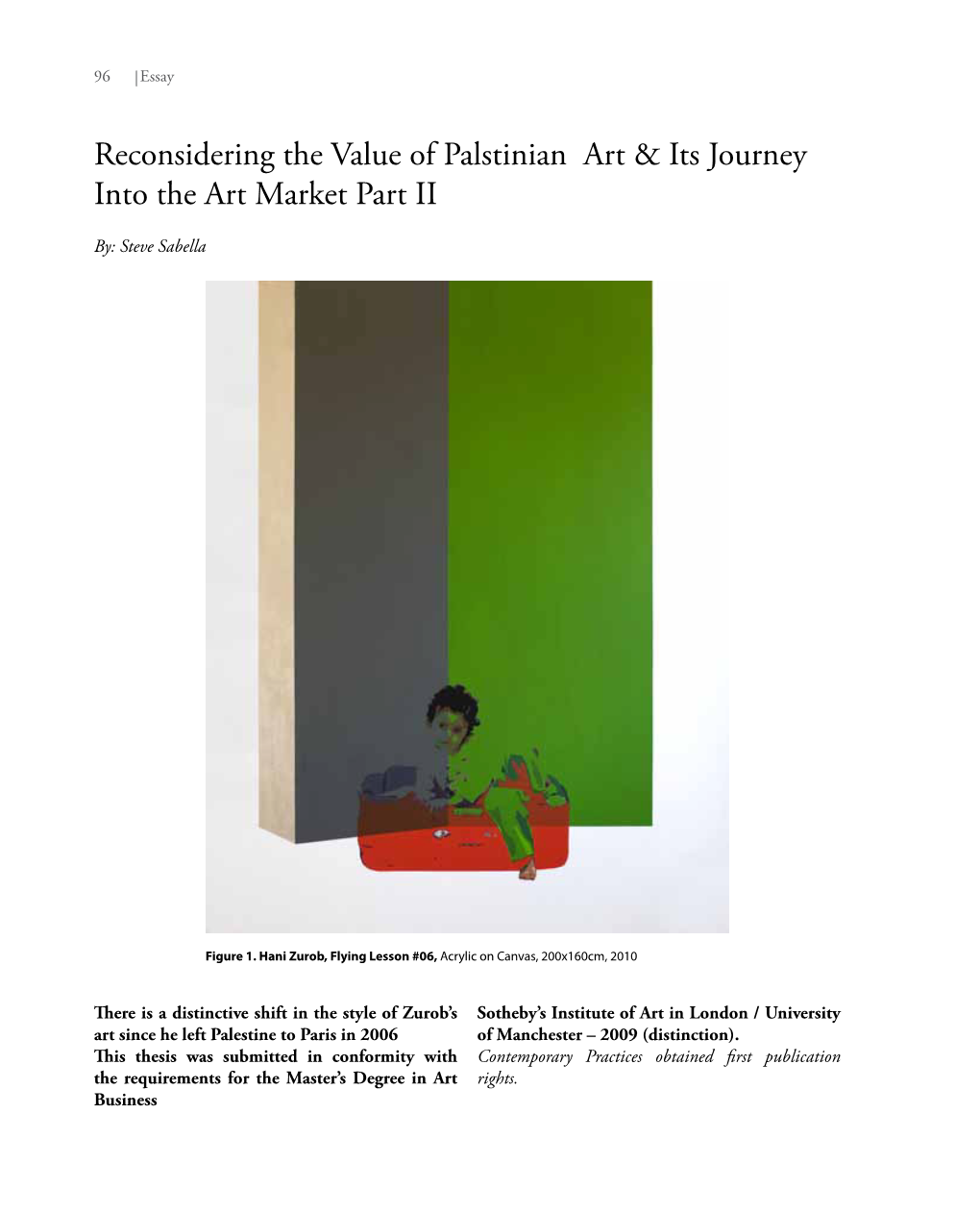 Reconsidering the Value of Palstinian Art & Its Journey Into the Art Market