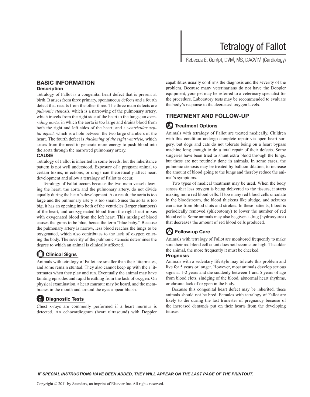 Tetralogy of Fallot