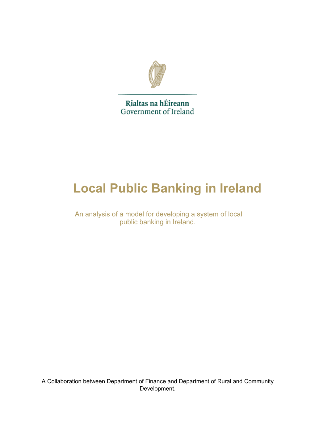 Local Public Banking in Ireland