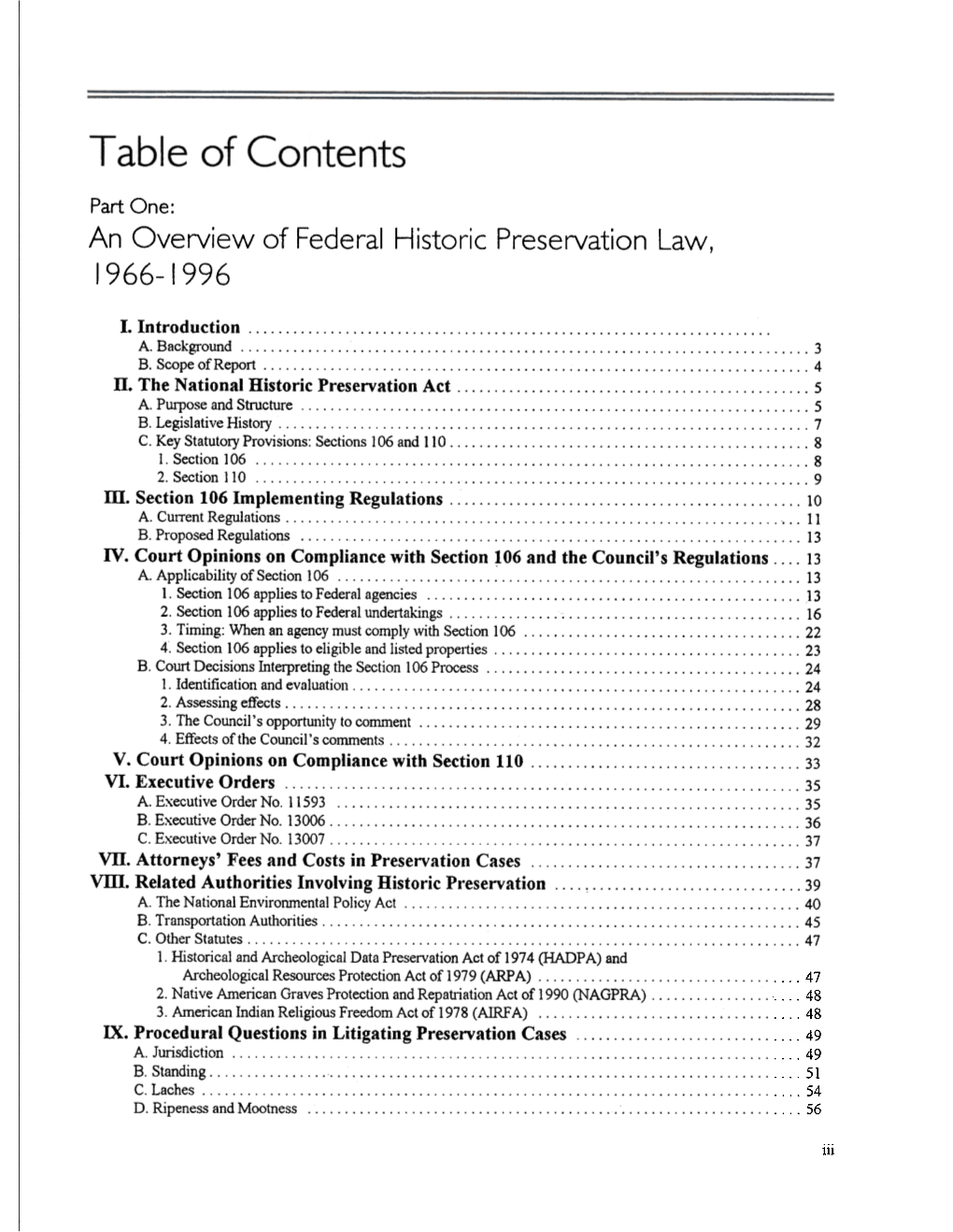 Table of Contents