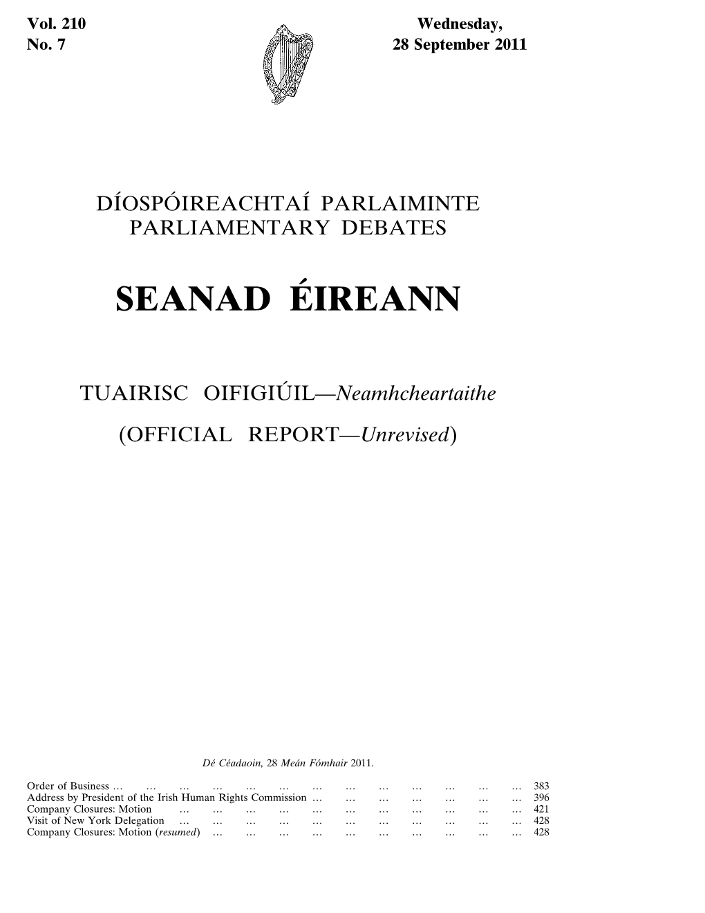 Seanad Éireann