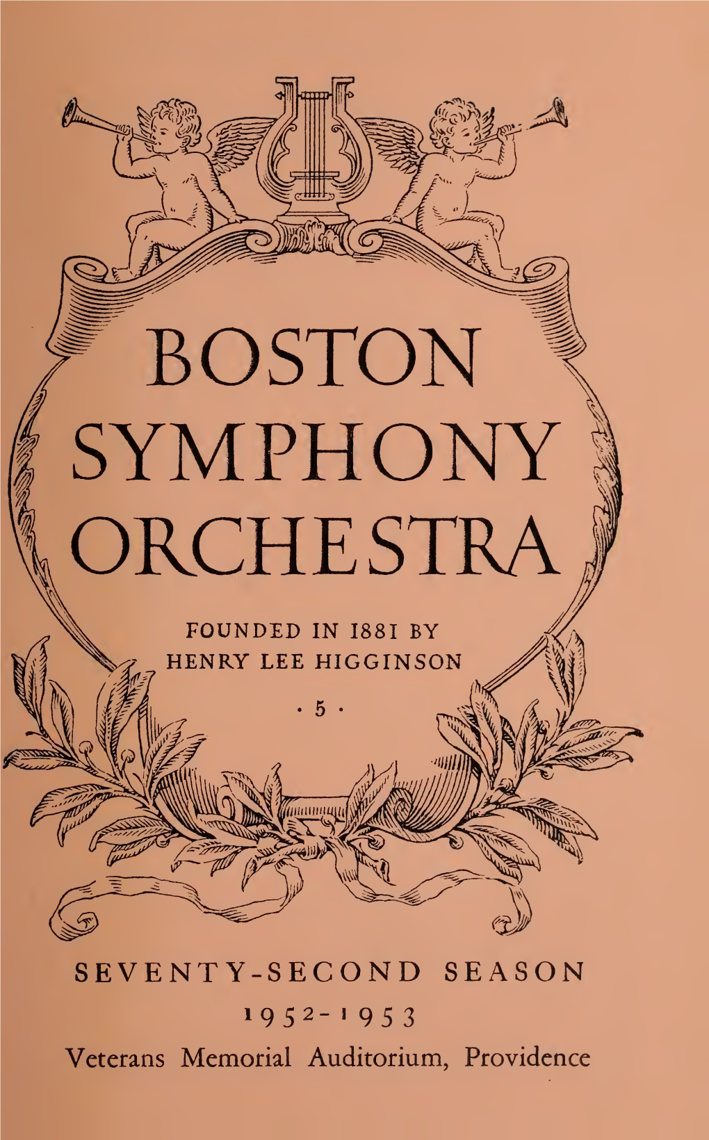 Boston Symphony Orchestra Concert Programs, Season 72, 1952-1953