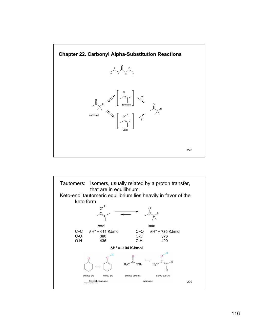 Chapter 22. Carbonyl Alpha-Substitution Reactions