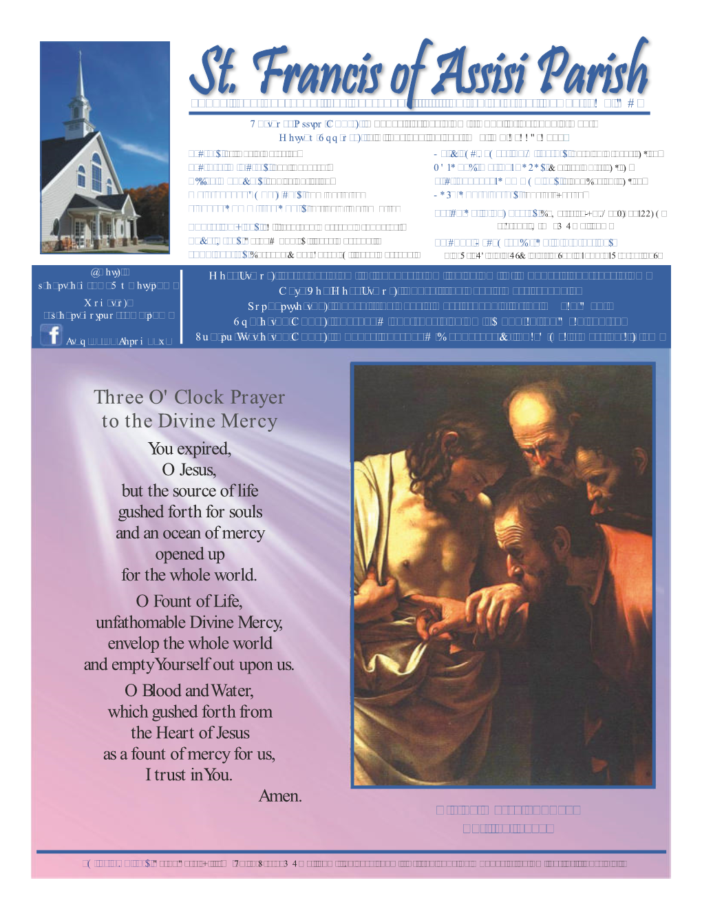 Three O' Clock Prayer to the Divine Mercy