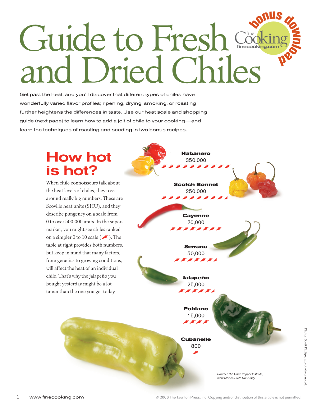 Guide to Fresh and Dried Chiles