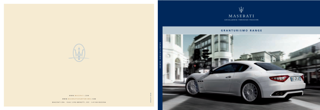 Brochure: Maserati M145 Gran Turismo (February 2009)