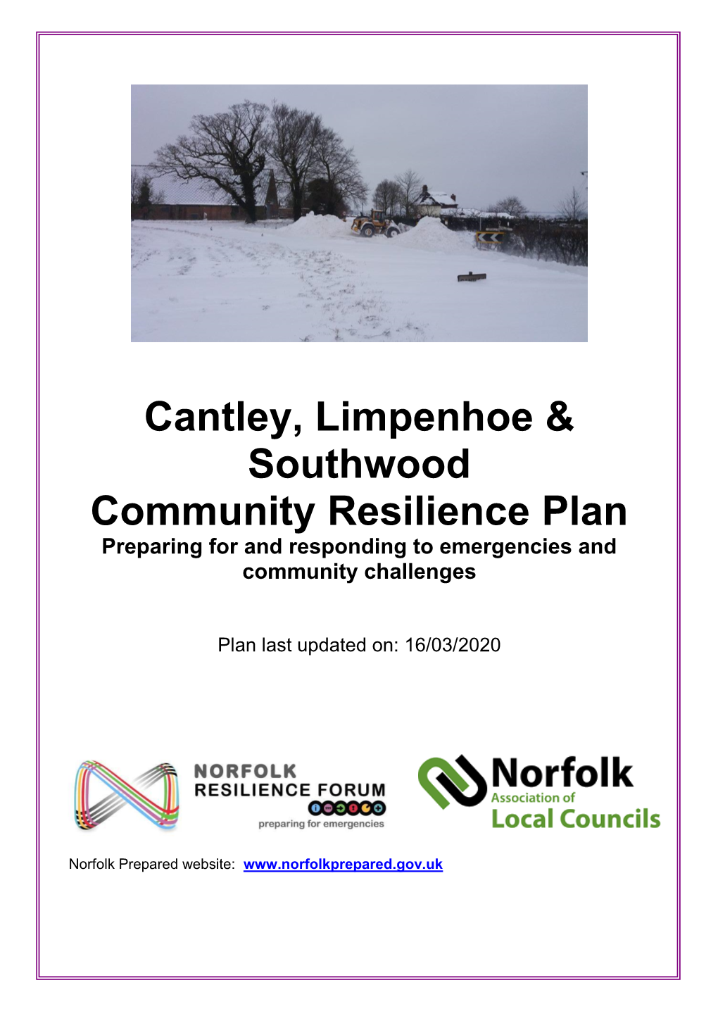 Cantley, Limpenhoe & Southwood Community Resilience Plan